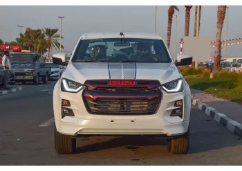 ISUZU D-MAX GT RG CREW 2024 MODEL YEAR 3.0L DIESEL PICKUP WHITE COLOR