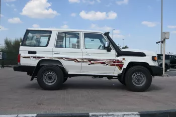 Toyota Land Cruiser LC76 LX-E Hardtop Diesel 2024 Model Year White Color Exterior