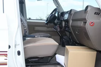 Toyota Land Cruiser LC76 LX-E Hardtop Diesel 2024 Model Year White Color Exterior