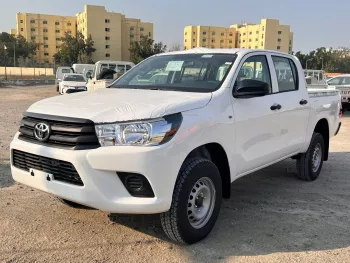 Toyota Hilux Double Cab 2024 Model Year Basic Option 2.4L Diesel White Color