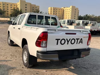 Toyota Hilux Double Cab 2024 Model Year Basic Option 2.4L Diesel White Color