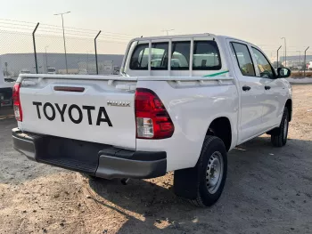 Toyota Hilux Double Cab 2024 Model Year Basic Option 2.4L Diesel White Color