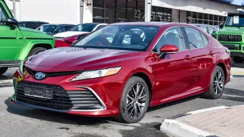Toyota Camry 2.5L XLE Hybrid 2022 Model Year Red Color Exterior