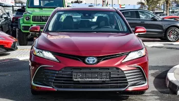 Toyota Camry 2.5L XLE Hybrid 2022 Model Year Red Color Exterior