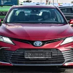 Toyota Camry 2.5L XLE Hybrid 2022 Model Year Red Color Exterior - Thumbnail 3