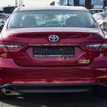 Toyota Camry 2.5L XLE Hybrid 2022 Model Year Red Color Exterior - Thumbnail 4