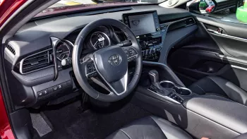 Toyota Camry 2.5L XLE Hybrid 2022 Model Year Red Color Exterior