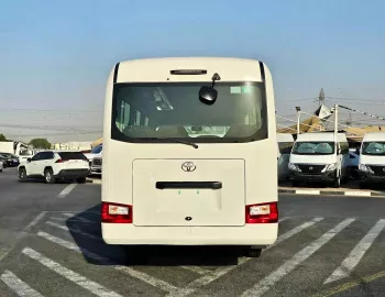 Toyota Coaster 23 Seater 2.8L Diesel 2025 Model Year White Color Exterior
