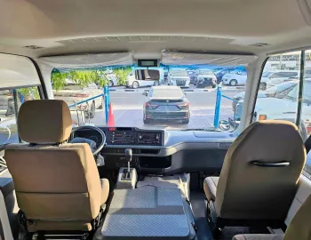 Toyota Coaster 23 Seater 2.8L Diesel 2025 Model Year White Color Exterior