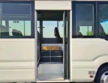 Toyota Coaster 23 Seater 2.8L Diesel 2025 Model Year White Color Exterior