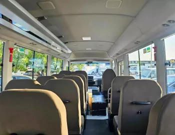Toyota Coaster 23 Seater 2.8L Diesel 2025 Model Year White Color Exterior