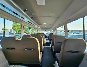 Toyota Coaster 23 Seater 2.8L Diesel 2025 Model Year White Color Exterior