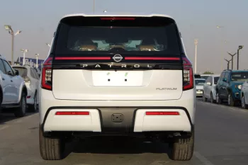 NISSAN PATROL Y63 LE PLATINUM CITY 2025 MODEL YEAR PETROL WHITE COLOR