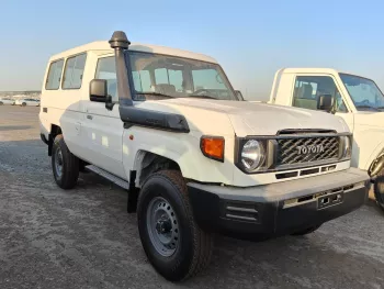 Toyota Land Cruiser LC78 2025 Model Year 3-Door Hardtop LX-E Diesel A/T White Color