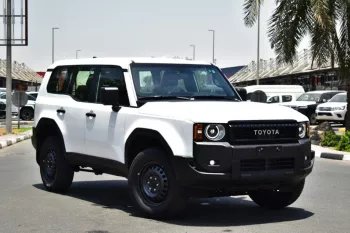 TOYOTA PRADO TX 2025 MODEL YEAR 2.4L 4WD 7-SEATER WHITE COLOR