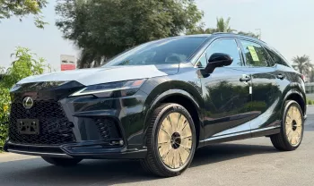Lexus RX500h F-Sport 2024 Model Year 2.4L Turbo Hybrid Black Color Exterior