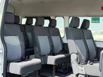 Toyota Hiace DX 13-Seater 2025 Model Year Diesel M/T RWD White Color