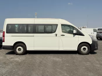 Toyota Hiace DX 13-Seater 2025 Model Year Diesel M/T RWD White Color