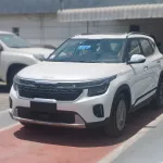 Kia Seltos 1.5L Petrol 2025 Model Year White Color Exterior - Thumbnail 2