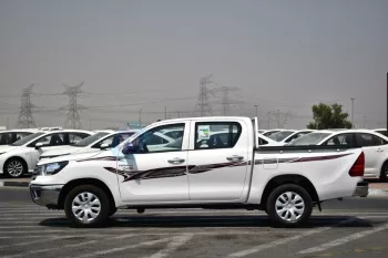 TOYOTA HILUX GL 2025 MODEL YEAR 2.4L DIESEL 4X2 5-SEATER WHITE COLOR