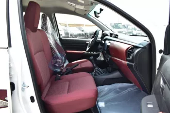 TOYOTA HILUX GL 2025 MODEL YEAR 2.4L DIESEL 4X2 5-SEATER WHITE COLOR