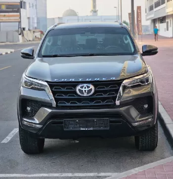 Toyota Fortuner 2022 Model year 2.7L Petrol Gray Color Exterior Black Interior