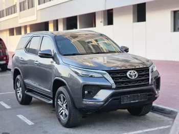 Toyota Fortuner 2022 Model year 2.7L Petrol Gray Color Exterior Black Interior