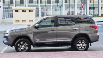 Toyota Fortuner 2022 Model year 2.7L Petrol Gray Color Exterior Black Interior