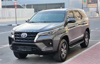 Toyota Fortuner 2022 Model year 2.7L Petrol Gray Color Exterior Black Interior