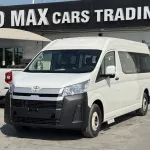TOYOTA HIACE HIGHROOF 2026 MODEL YEAR BLACK BUMPER 13 SEATER WHITE COLOR - Thumbnail 1