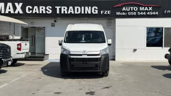 TOYOTA HIACE HIGHROOF 2026 MODEL YEAR BLACK BUMPER 13 SEATER WHITE COLOR