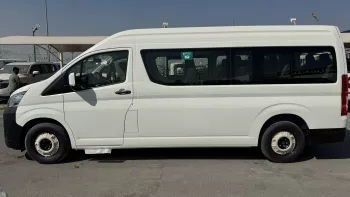 TOYOTA HIACE HIGHROOF 2026 MODEL YEAR BLACK BUMPER 13 SEATER WHITE COLOR