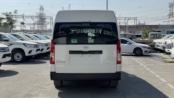 TOYOTA HIACE HIGHROOF 2026 MODEL YEAR BLACK BUMPER 13 SEATER WHITE COLOR