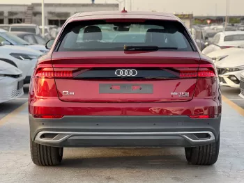 Audi Q8 Petrol 2023 Model Year Red Color Exterior