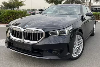 BMW 520i 2025 Model Year 2.0L Petrol Black Color Exterior Under Warranty