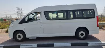 Toyota Hiace 2025 Model Year 3.5L Petrol GL HR M/T 13 Seater White Color