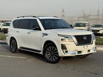 Nissan Armada SL 5.7L Petrol V8 2021 Model Year White Color Exterior