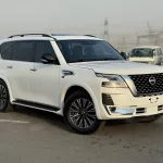 Nissan Armada SL 5.7L Petrol V8 2021 Model Year White Color Exterior - Thumbnail 2