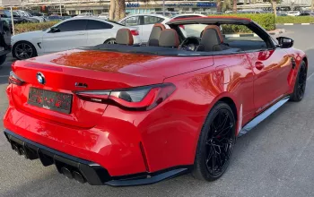 BMW  M4 Competition XDrive Convertible 2021 Model Year Red Color