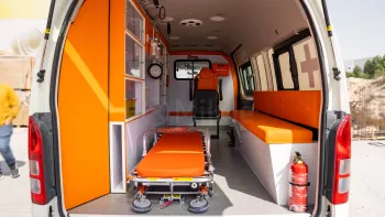 TOYOTA HIACE HR AMBULANCE 2025 MODEL YEAR WHITE COLOR