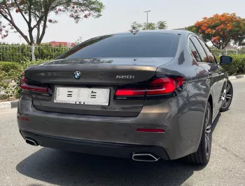 BMW 520i 2.0L Petrol RWD 2021 Model Year Grey Color Exterior