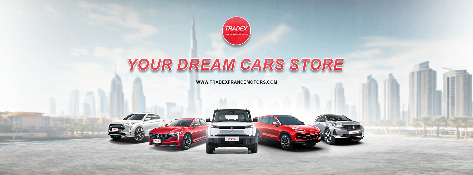 TRADEX FRANCE FZE dealership logo