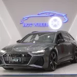 AUDI RS6 2022 MODEL YEAR PETROL GRAY COLOR EXTERIOR - Thumbnail 1