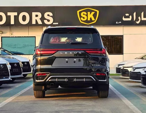 Lexus LX600 F-Sport Full Option 2025 Model Year Black Color Exterior  