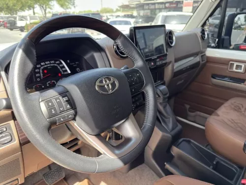 Toyota Land Cruiser LC71 Hard Top 2024 Model Year White Color Exterior 