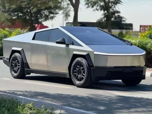 Tesla Cybertruck Fully Electric 2024 Model Year Silver Color Exterior