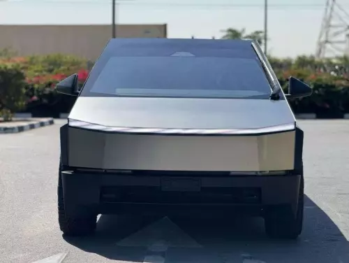 Tesla Cybertruck Fully Electric 2024 Model Year Silver Color Exterior