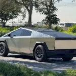 Tesla Cybertruck Fully Electric 2024 Model Year Silver Color Exterior - Thumbnail 4