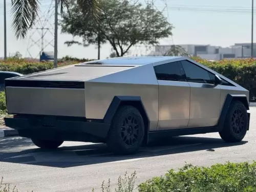 Tesla Cybertruck Fully Electric 2024 Model Year Silver Color Exterior