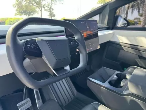 Tesla Cybertruck Fully Electric 2024 Model Year Silver Color Exterior